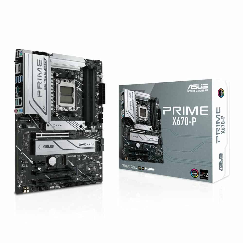 (image for) ASUS AMD Ryzen PRIME X670-P AM5 DDR5 PCIe 4.0 ATX Motherboard